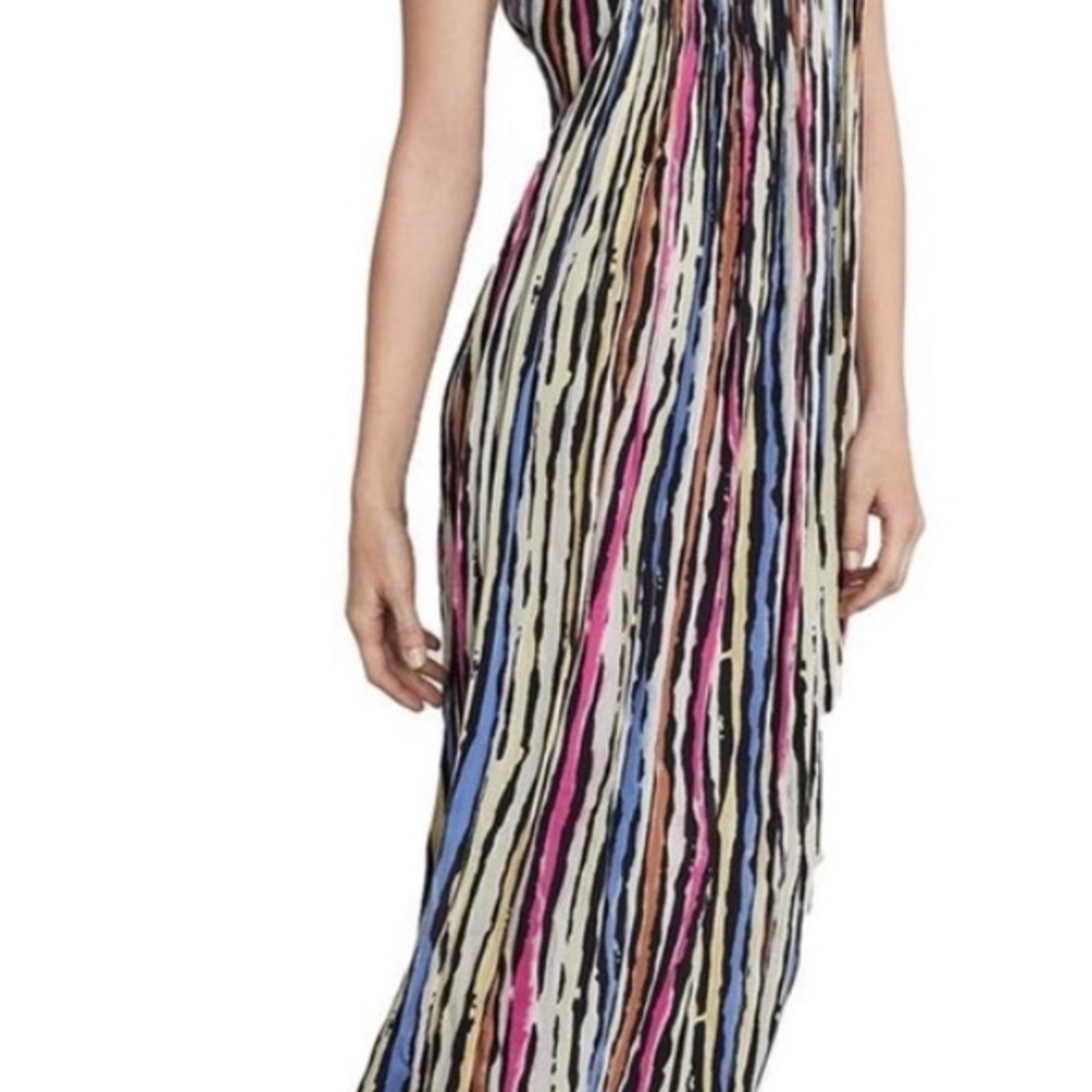 NWT BCBG Maxazria Multicolor Striped Maxi Dress